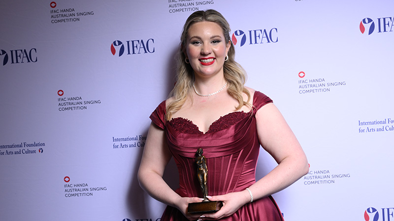 Hannah Burton, Winner of the 2026 IFAC Handa Australia nSinging Competition